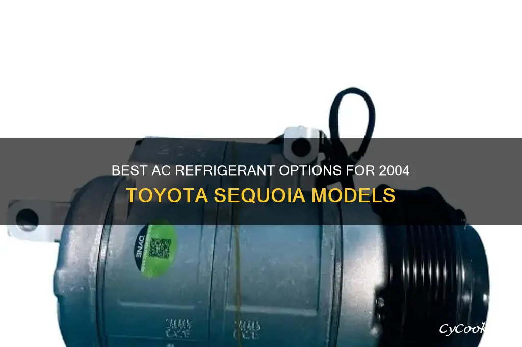 which ac refrigerant for 2004 toyota sequoia