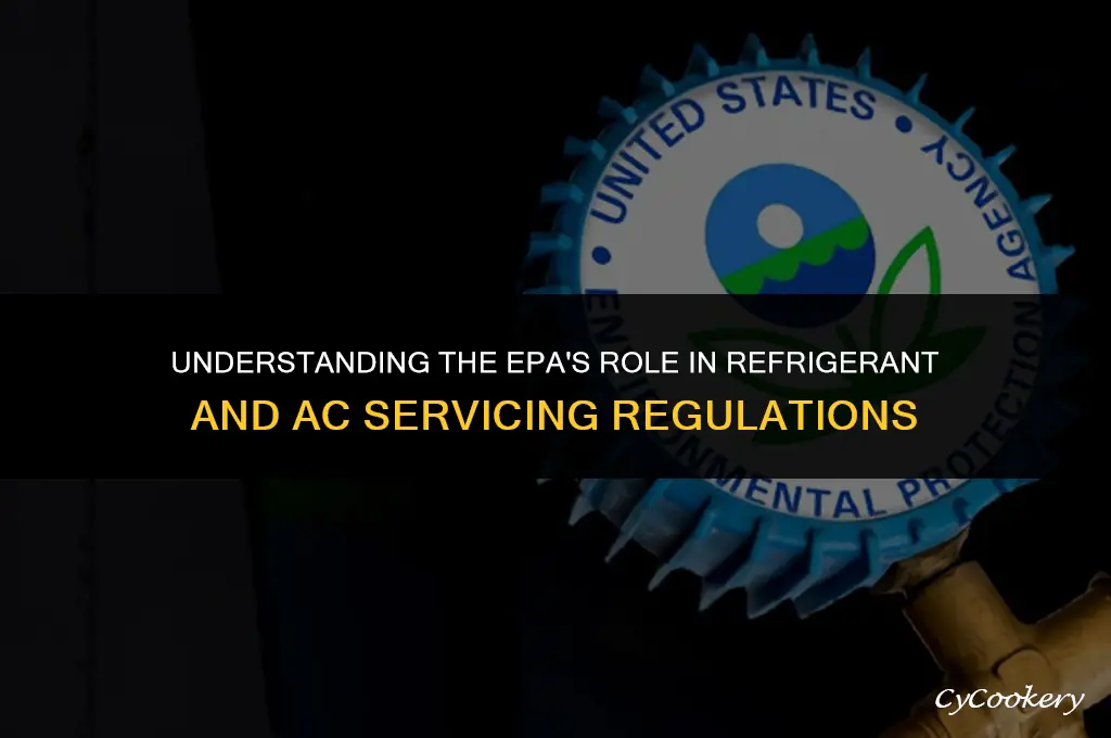 which act regulates servicing of refrigerant and air conditioning