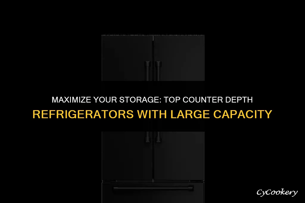 which counter depth refrigerators have the largest capacity