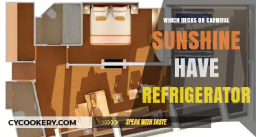 Carnival Sunshine: Which Decks Offer In-Cabin Refrigerators?