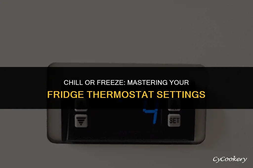 which direction do you turn the thermostat on refrigerator