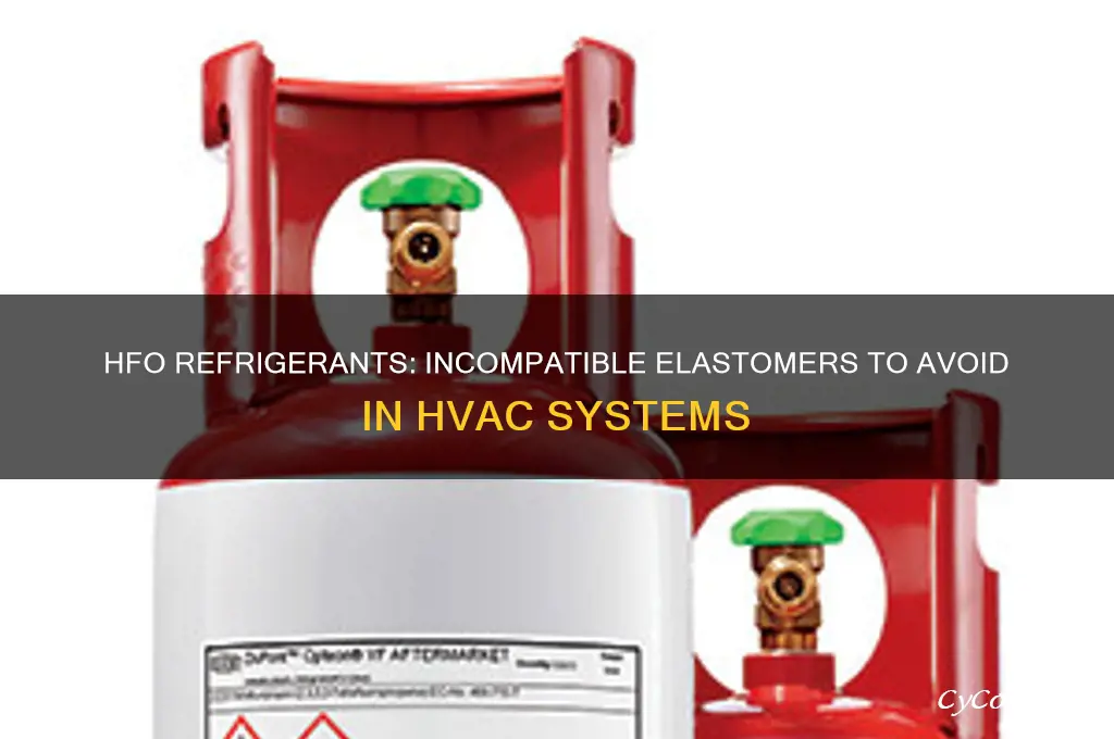 which elestomers not compatible with hfo refrigerants