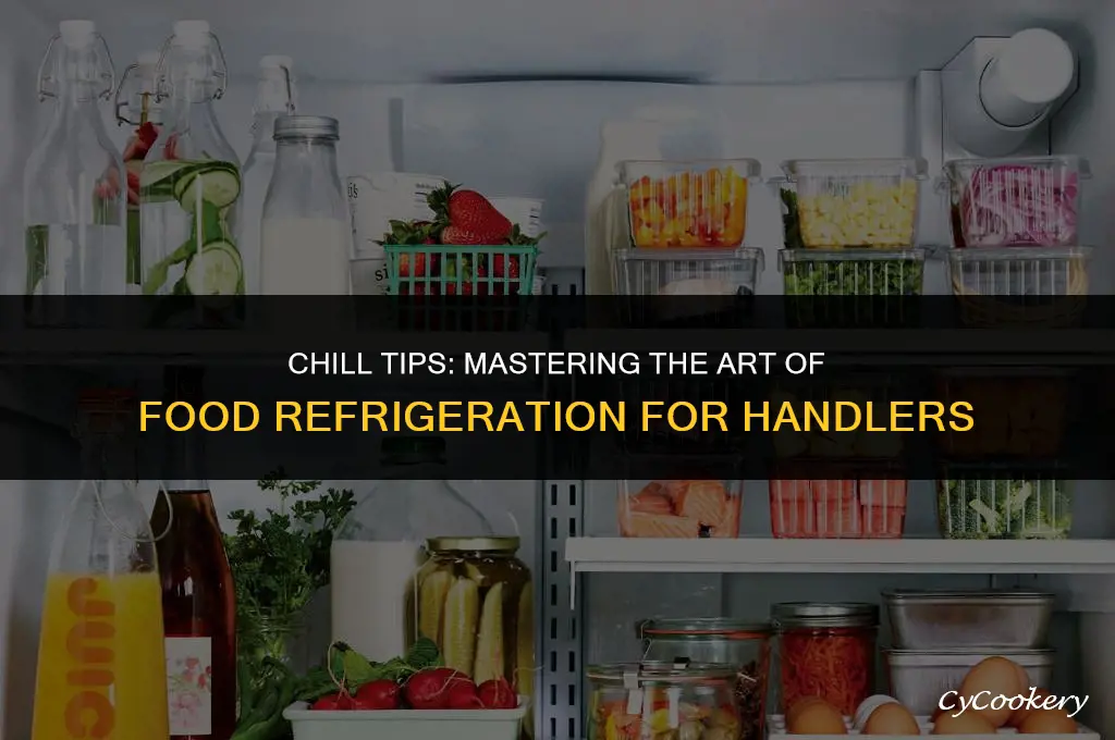 which food has been refrigerated correctly food handlers