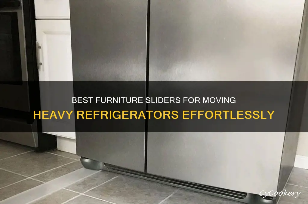 which furniture sliders work best underneath refrigerator