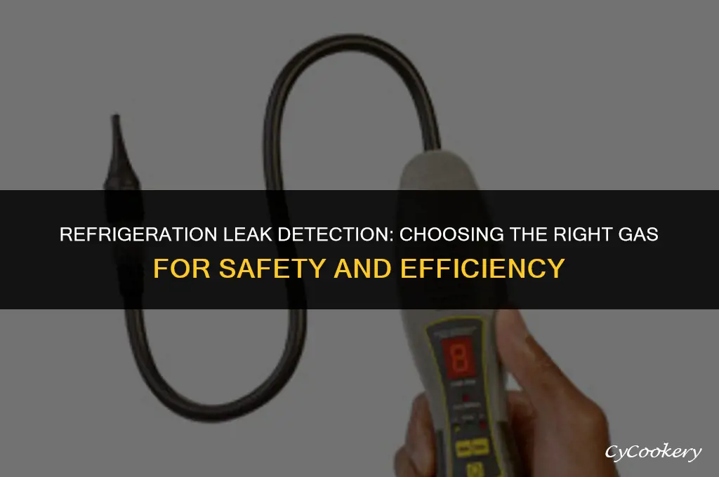 which gas to use for leak detection in refrigeration