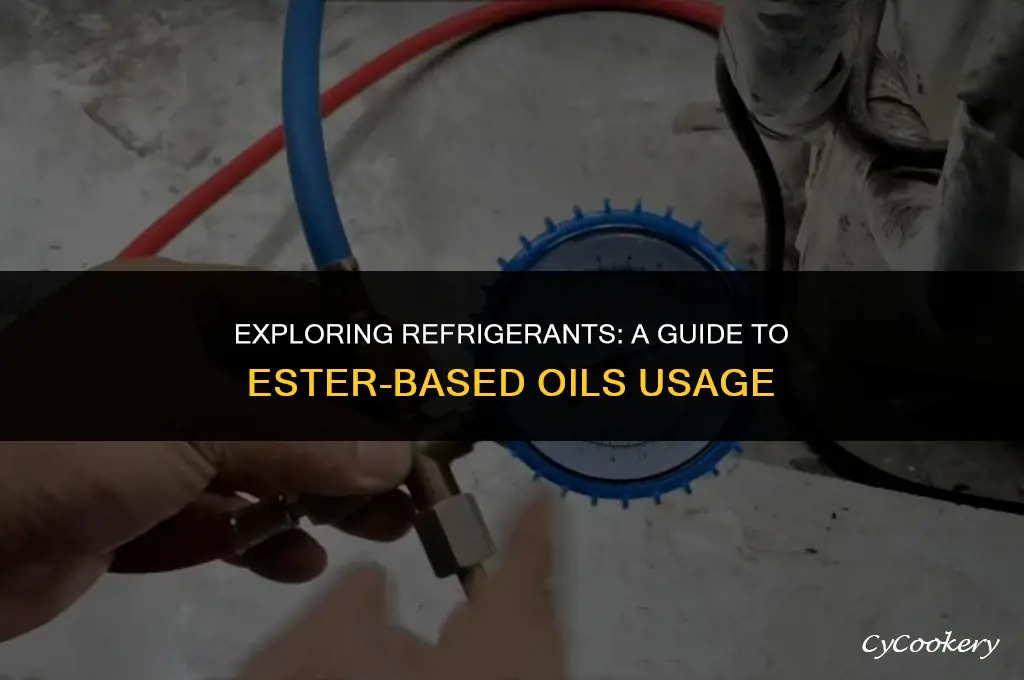 which group of refrigerants use ester-based oils