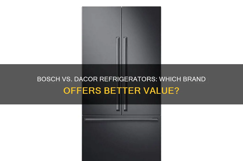 which is better bosch or dacor refrigerator