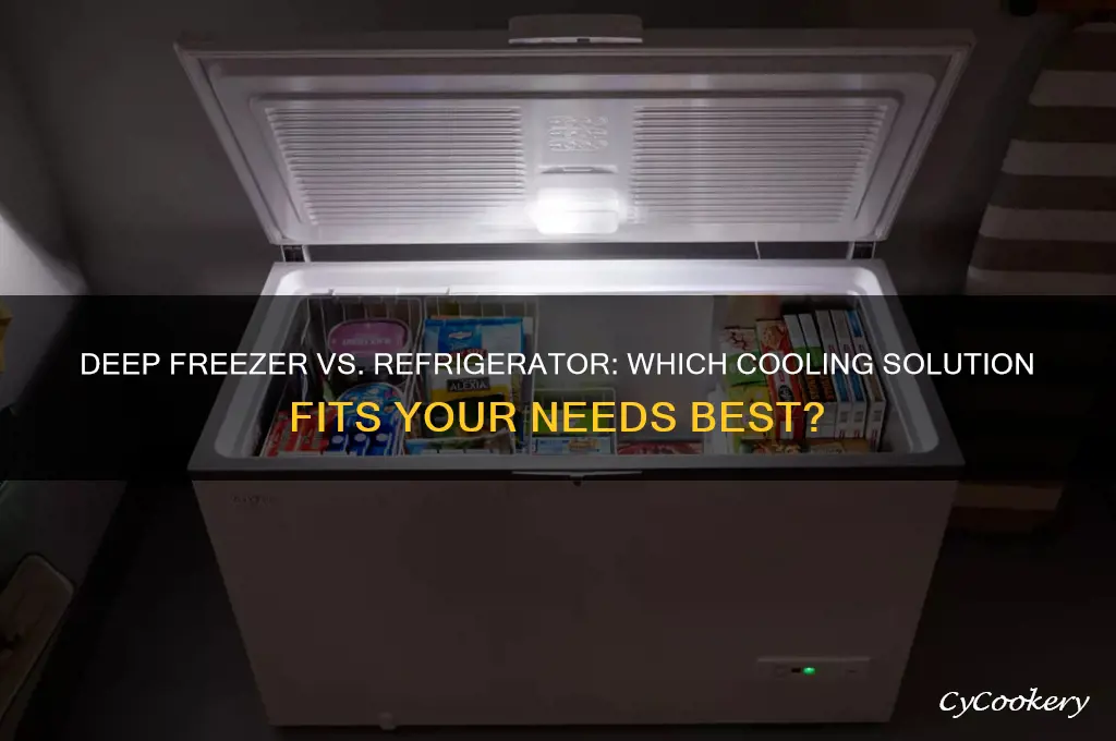 which is better deep freezer or refrigerator
