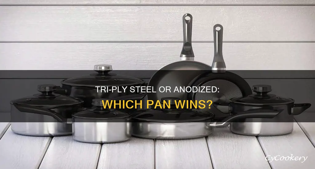 which is better tri ply stainless steel pan or anodized