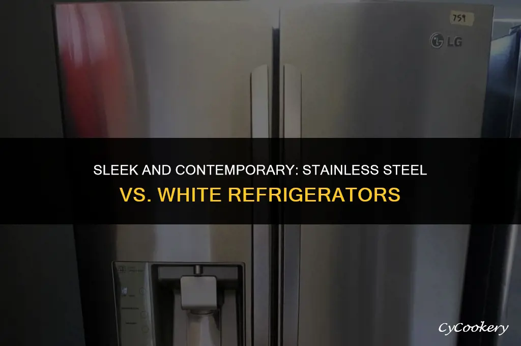 which is more modern stainless steel or white refrigerator