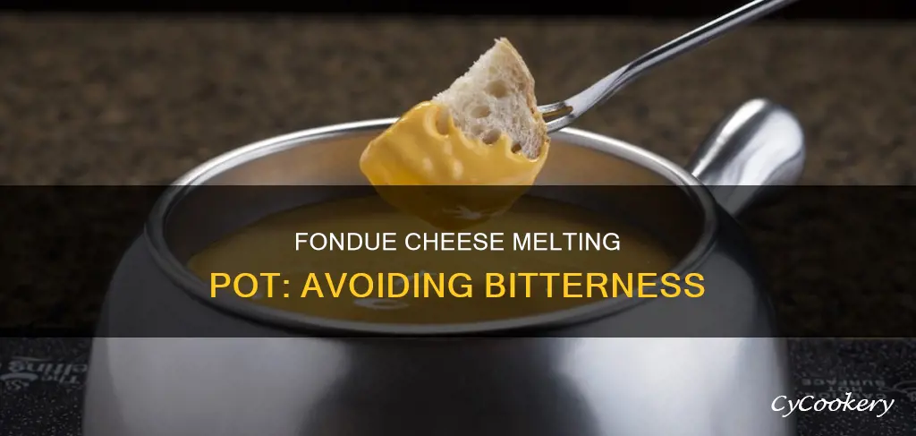 which melting pot fondue cheese isnt bitter