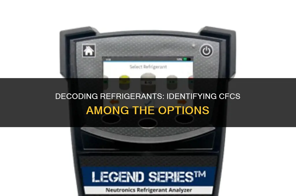 which of the following is a cfc refrigerant