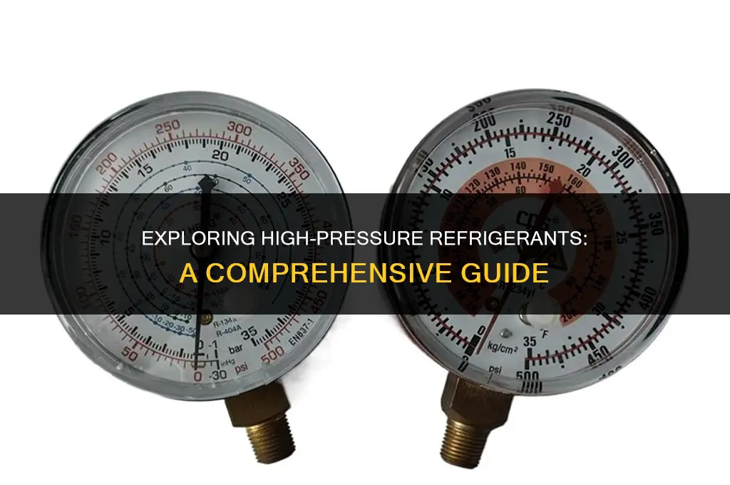 which of the following is a high pressure refrigerant