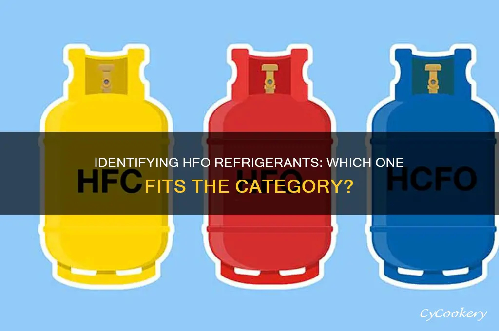 which of the following refrigerants is an hfo