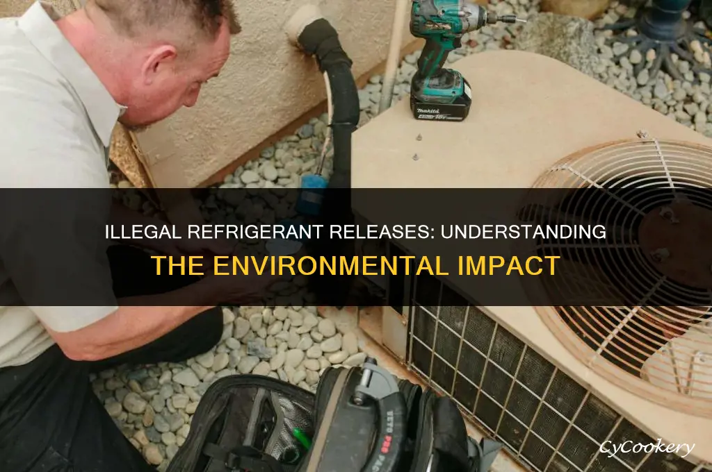 which of the following releases of refrigerant is illegal