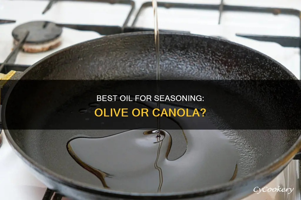 which oil to season a pan olive or canola