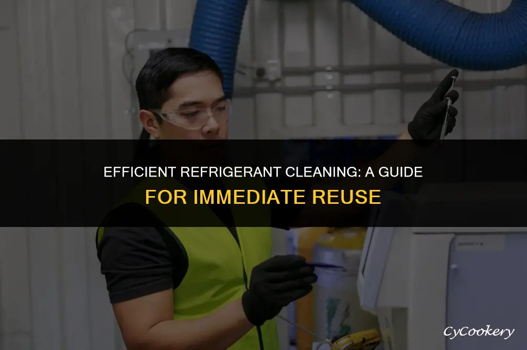 which process applies to cleaning refrigerant for immediate reuse