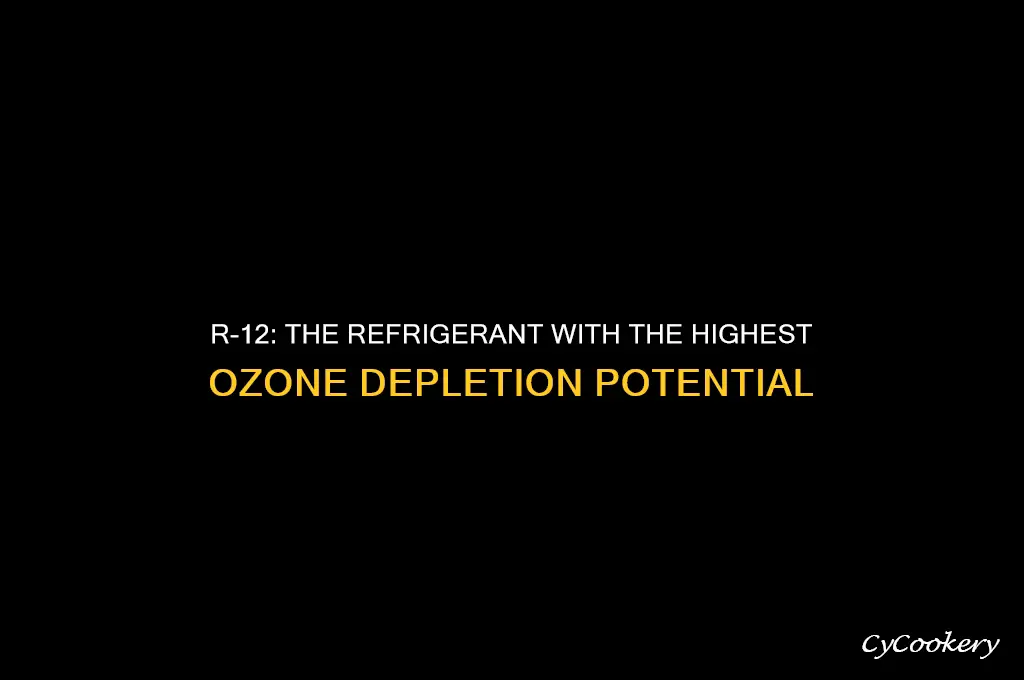 which refrigerant has greatest odp r 12
