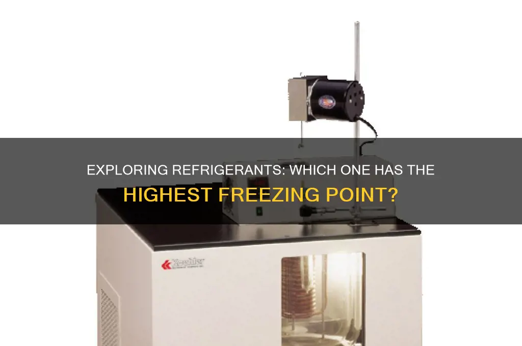 which refrigerant has the highest freezing point