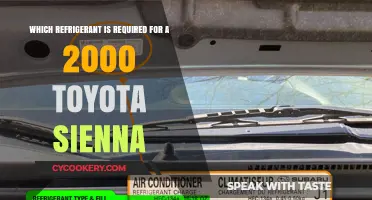 Refrigerant Requirements for a 2000 Toyota Sienna: A Guide