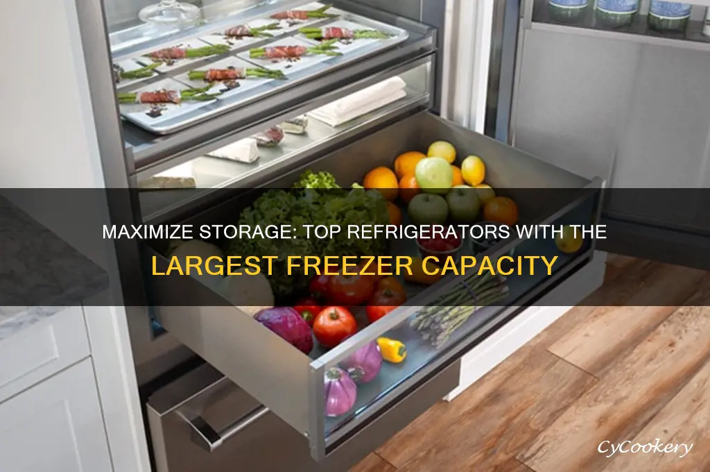 which refrigerator has the largest freezer capacity