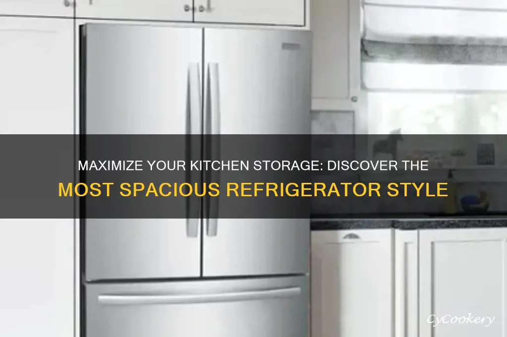 which refrigerator style has the most space