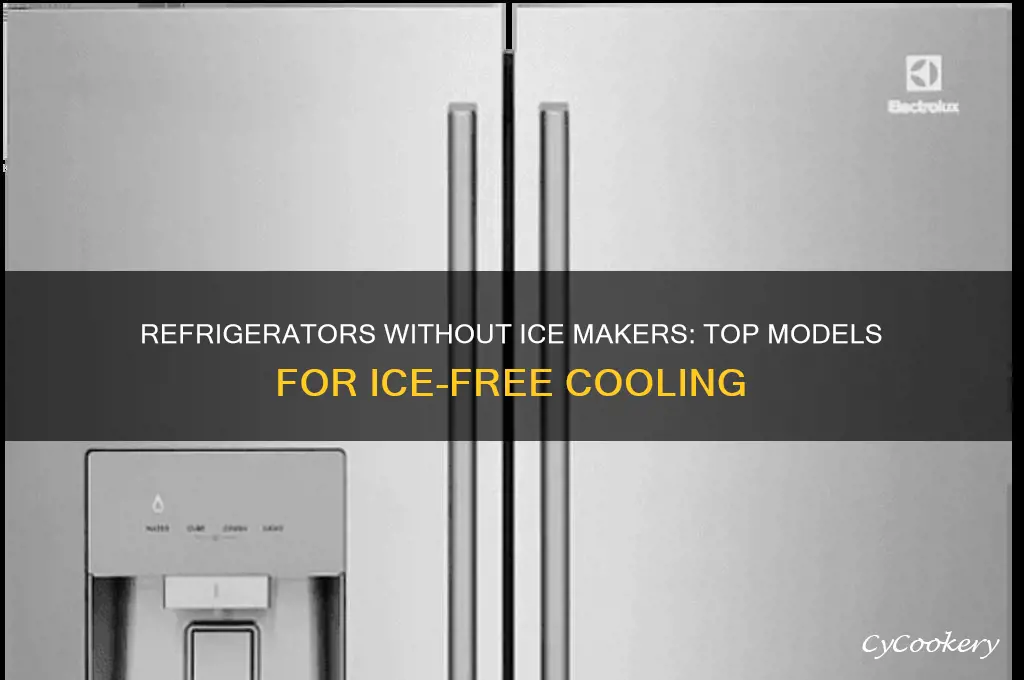 which refrigerators do not have ice makers