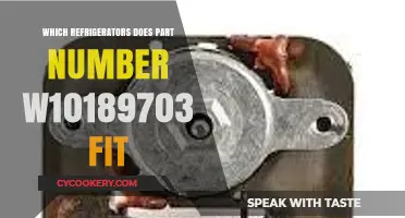 Refrigerator Compatibility Guide: W10189703 Part Number Fits Which Models?