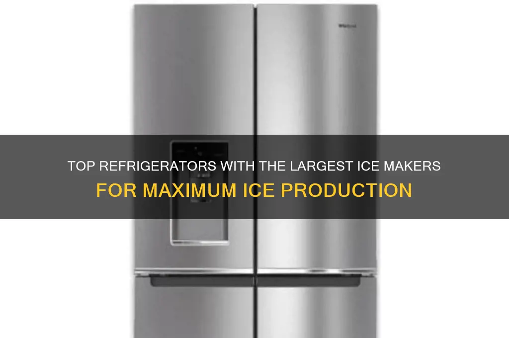 which refrigerators have the largest ice makers