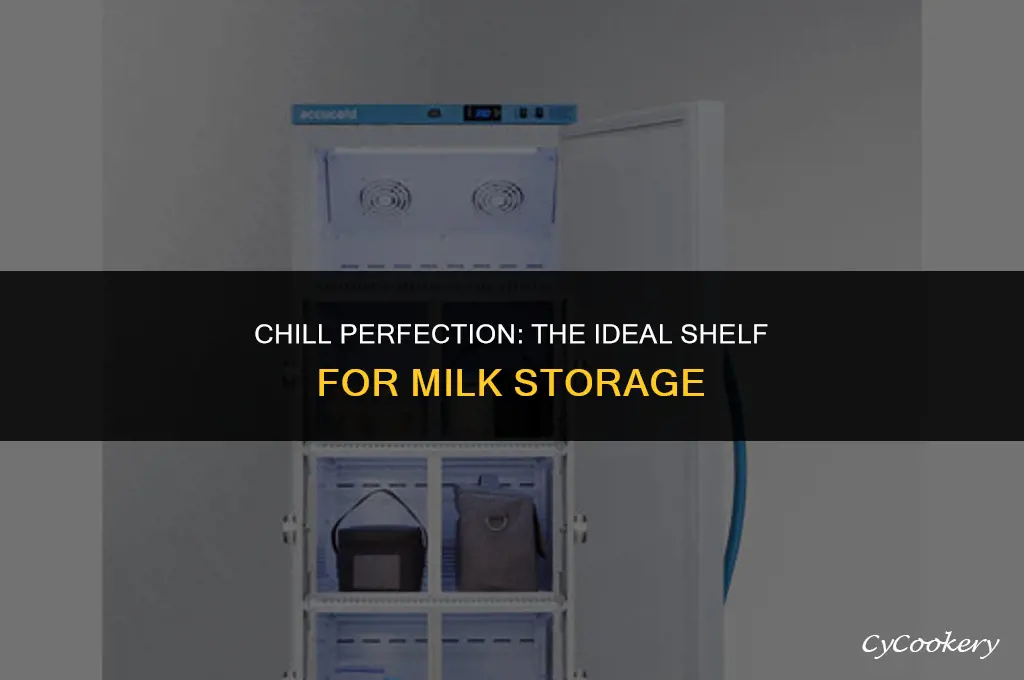 which shelf in refrigerator is best to store milk