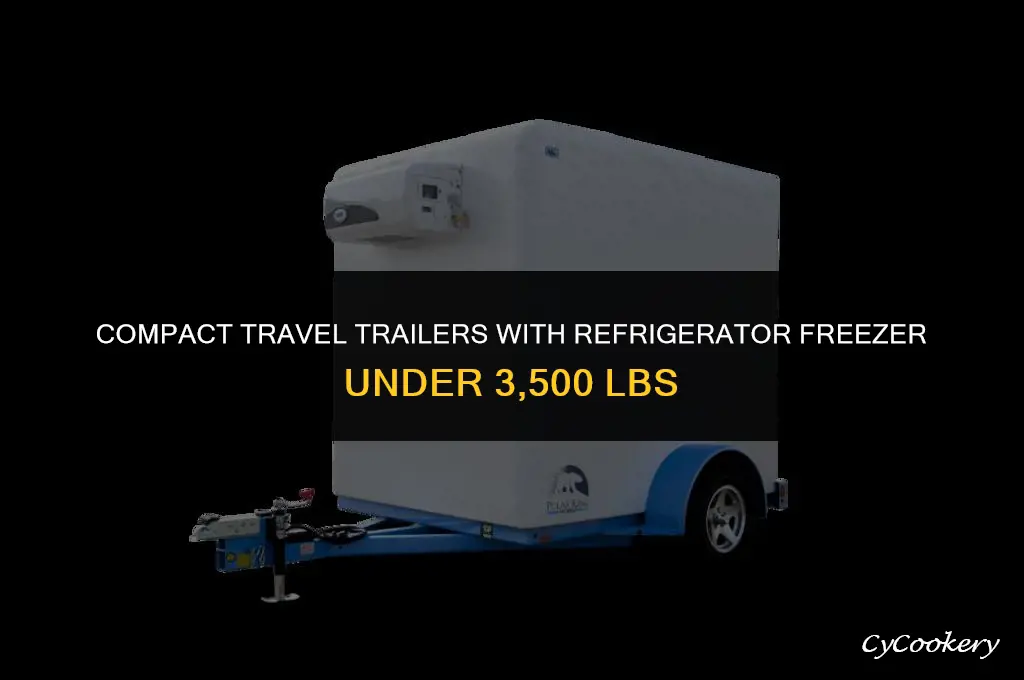 which travel trailers under 3500 have refrigerator freezer
