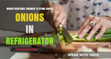 Optimal Storage: Green Onions in the Vegetable Drawer