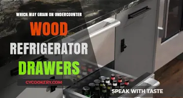 Which Way Grain on Undercounter Wood Refrigerator Drawers