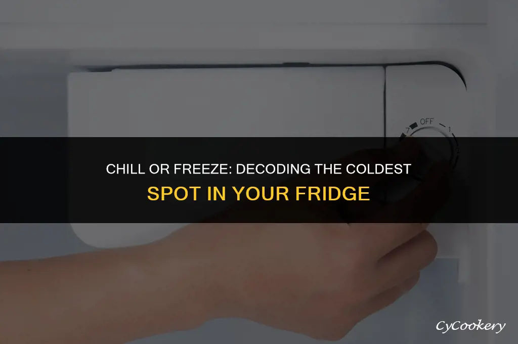 which way is colder on a refrigerator setting