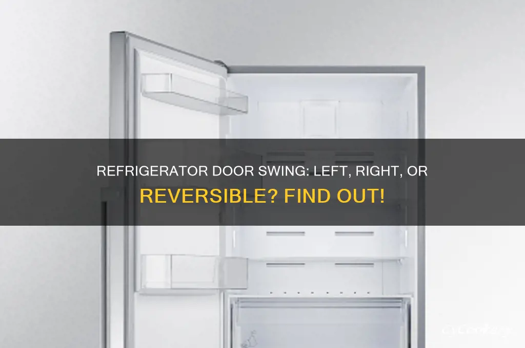 which way should a refrigerator door open