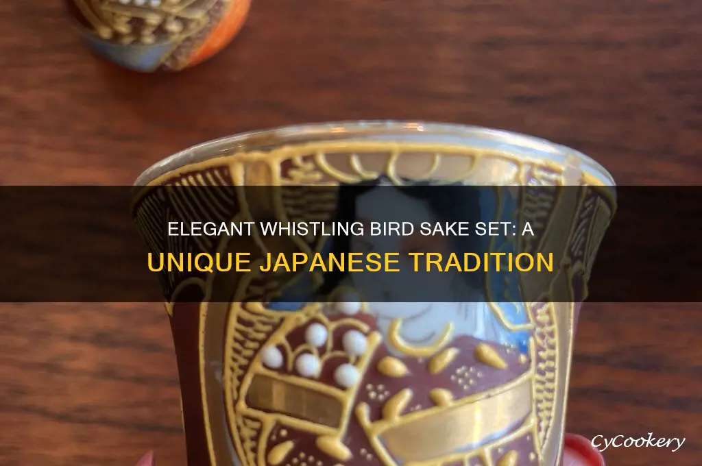 whistling bird sake set