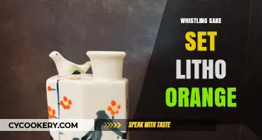Whistling Sake Set Litho Orange: A Unique Japanese Drinking Experience