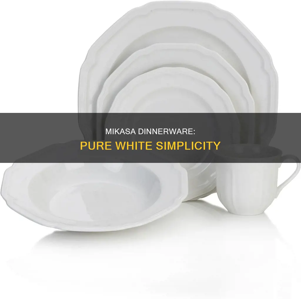 white mikasa dinnerware