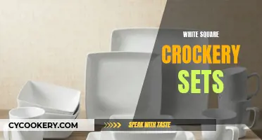 Square Crockery Sets: Pure White Style