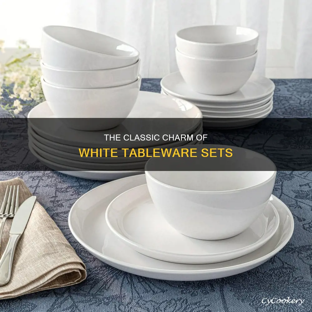 white tableware sets