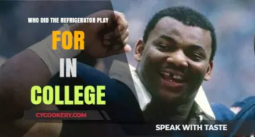 Chilling Facts: Uncovering the Fridge's College Football Past