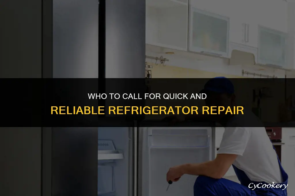 who do i call to fix a refrigerator