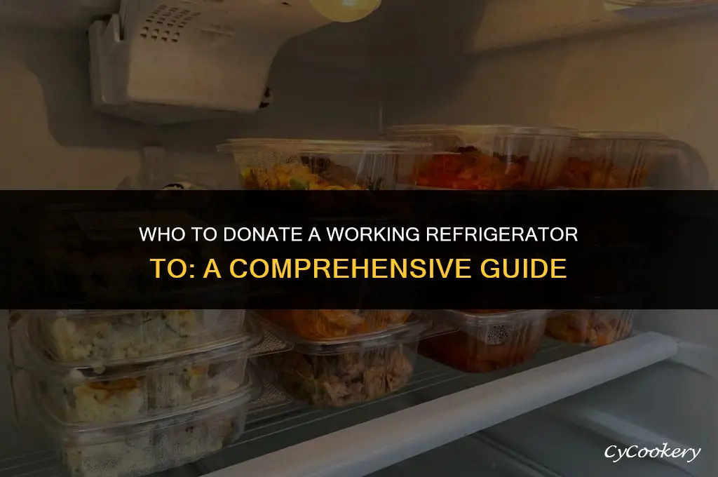 who do i give a working refrigerator to