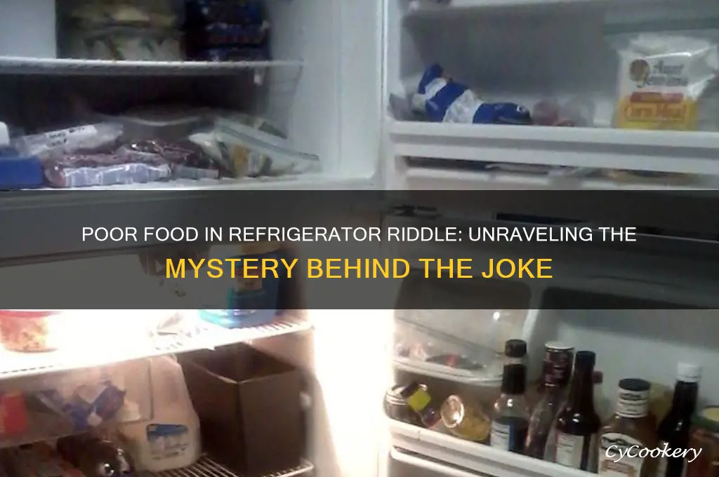 who is poor food in refrigerator riddle