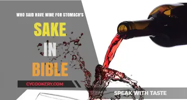 Biblical Wisdom: Who Advocated Wine for Stomach's Sake?