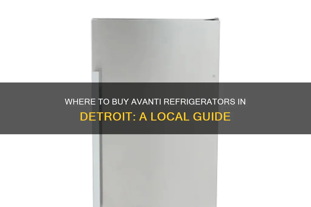 who sells avanti refrigerators in detroit area