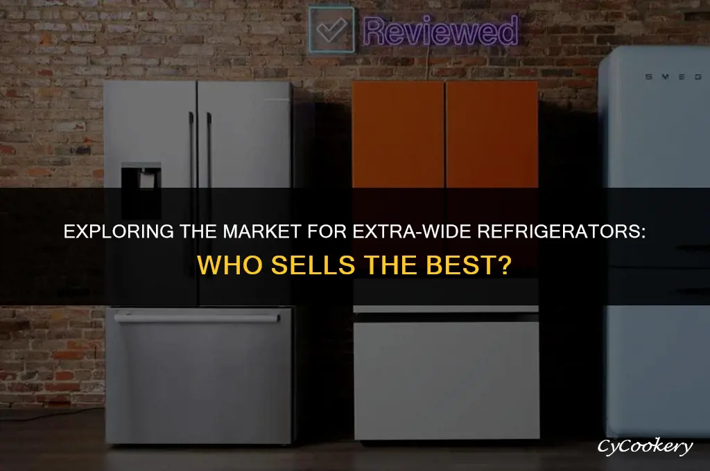 who sells the widest refrigerators on the market