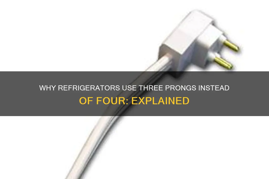 why a refrigerator is not four pronged