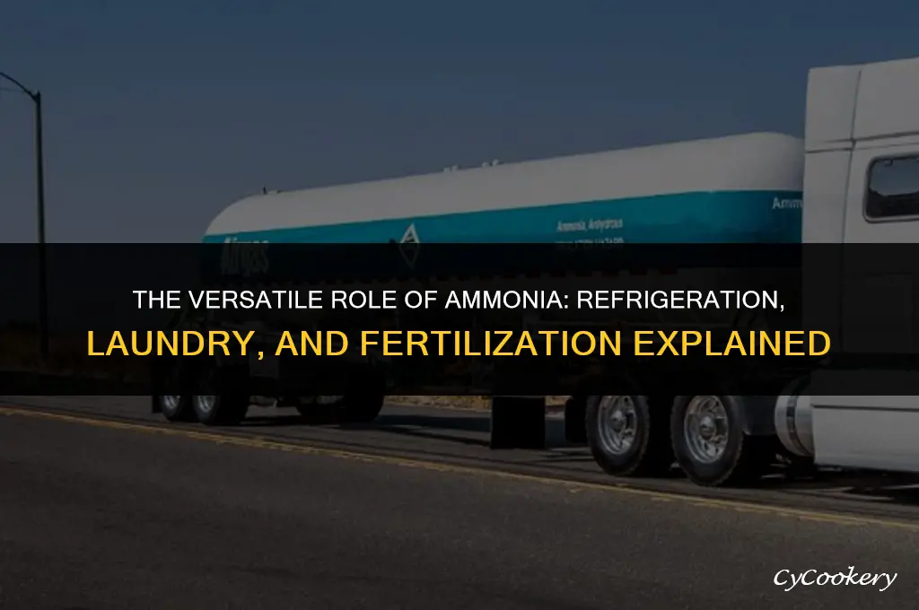 why ammonia is used in refrigerators laundries and fertilizers