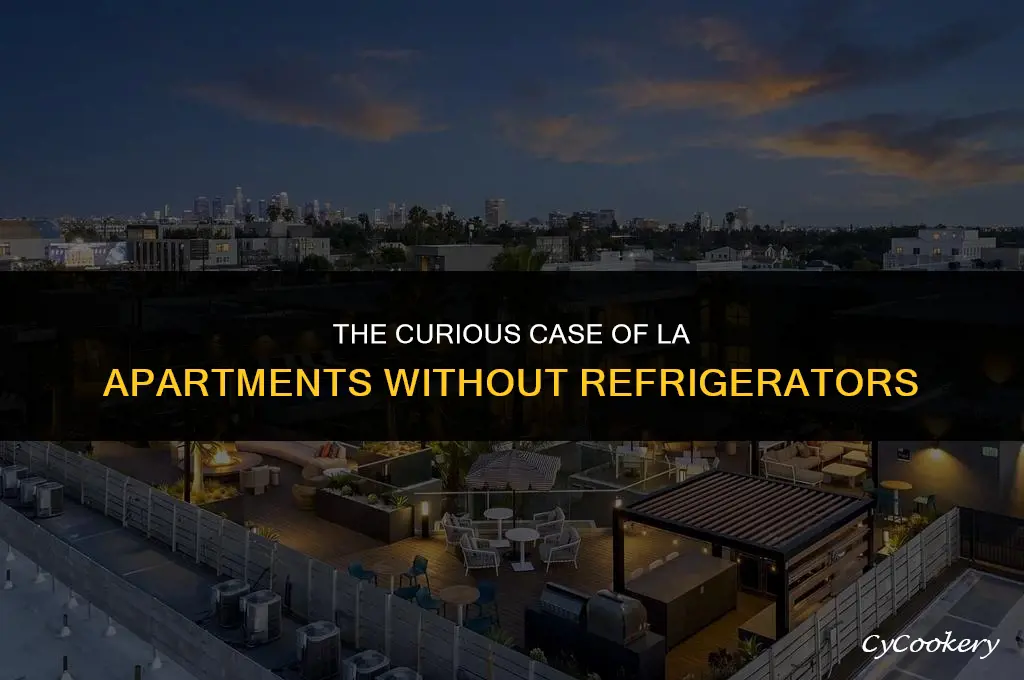 why apartments in la dont have a refrigerator